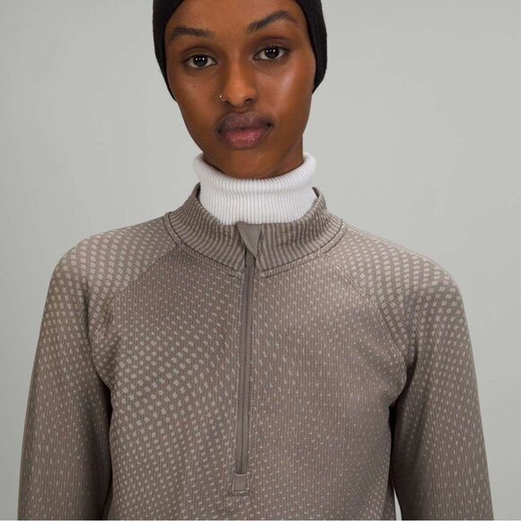 Lululemon Cropped Half Zip Long Sleeve Top 4 NWOT - Picture 4 of 5